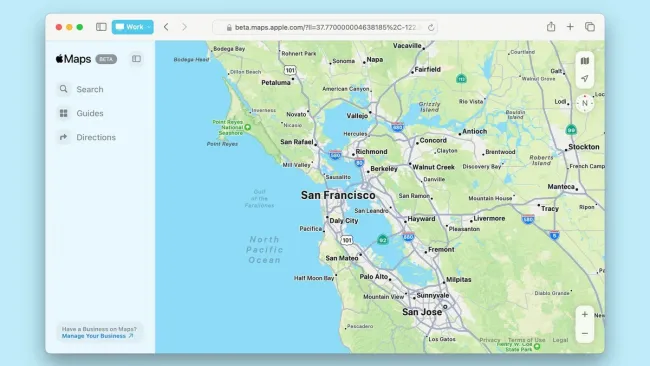 Apple Maps is now available on the web in beta