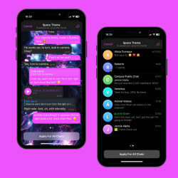 Purple space theme