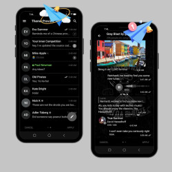 Black and white color for Telegram